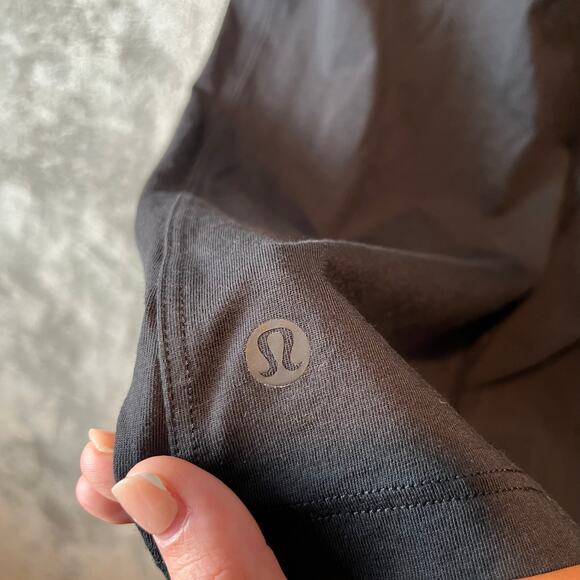 Lululemon All Yours Tank Black No Sleeves Cotton Top Relaxed Fit Size 4 - Picture 4 of 5